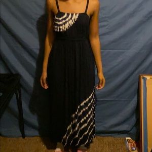 Cute Blue Spaghetti Strapped Sun Dress